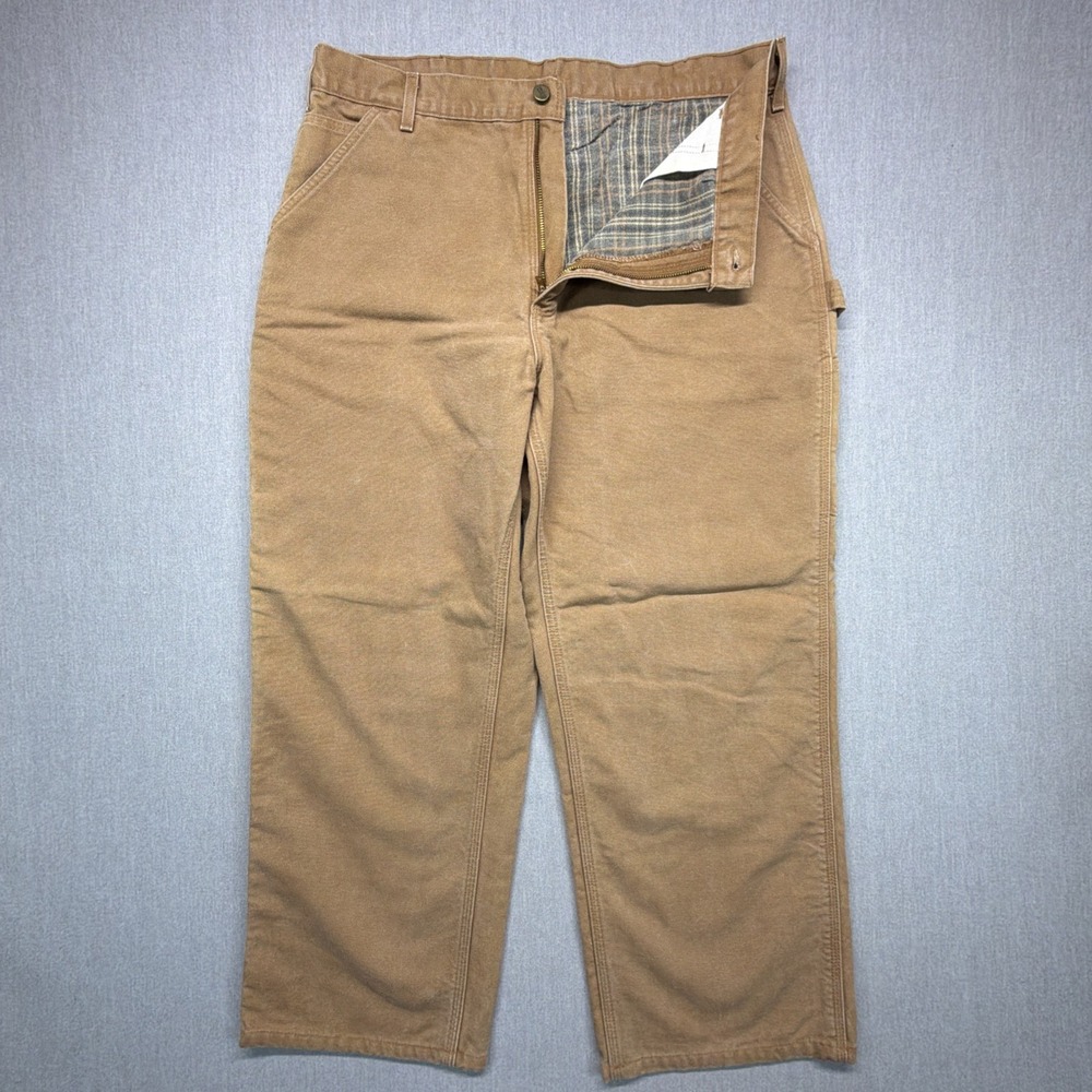 Vintage Carhartt B111 BRN Pants Made in USA Baggy Men's 38x32 (Fits 36x29)